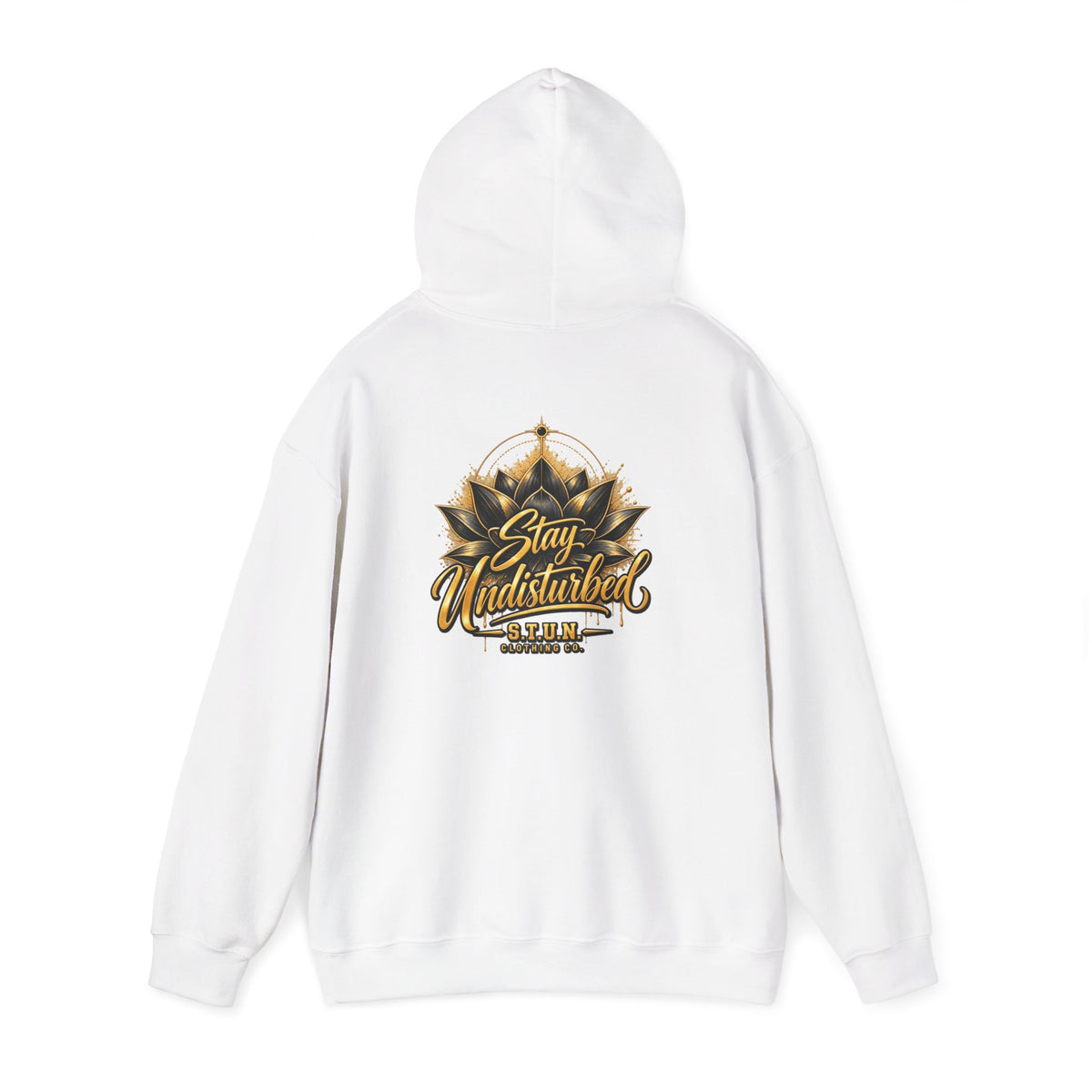 Lotus "Stay Undisturbed"Hoodie, Unisex —  Relaxed-Fit Pullover