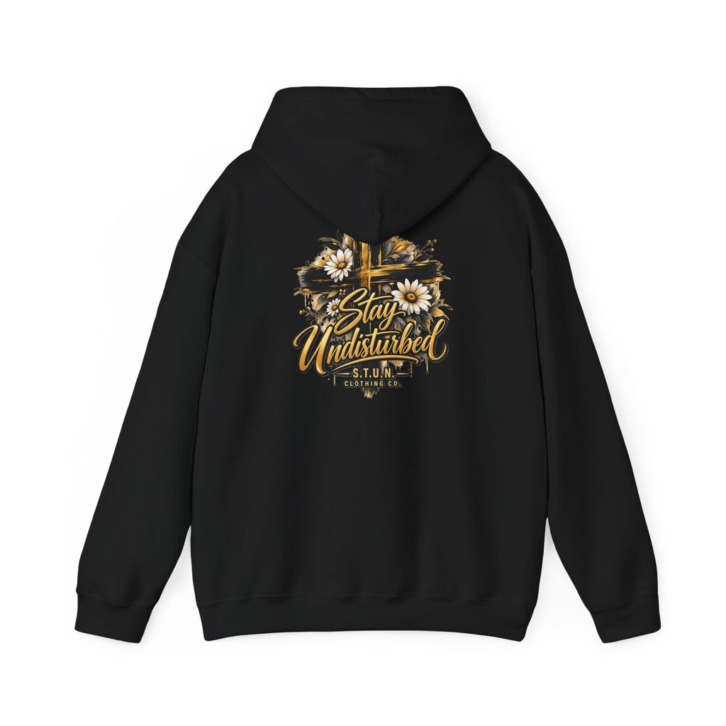 Cross "Stay Undisturbed"Hoodie, Unisex
