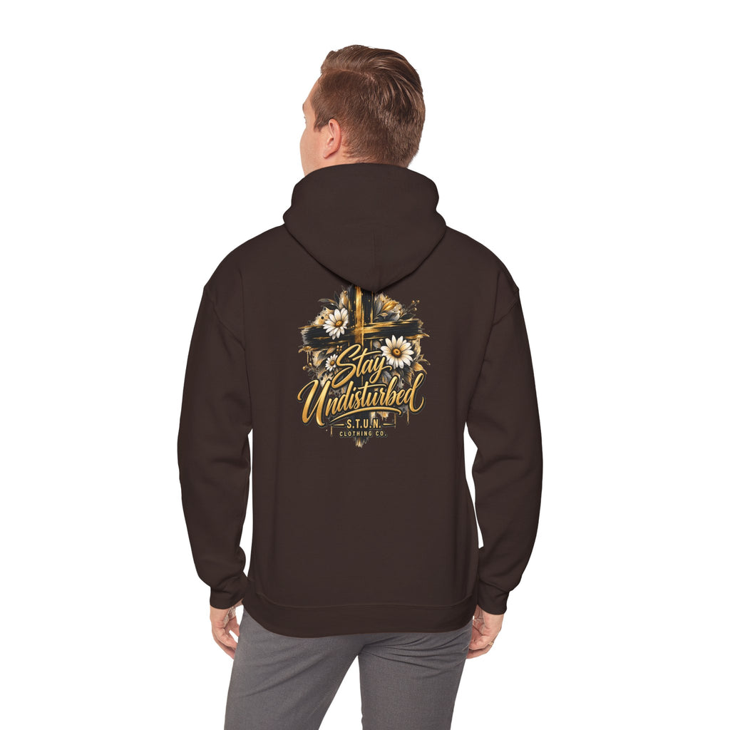Cross "Stay Undisturbed"Hoodie, Unisex
