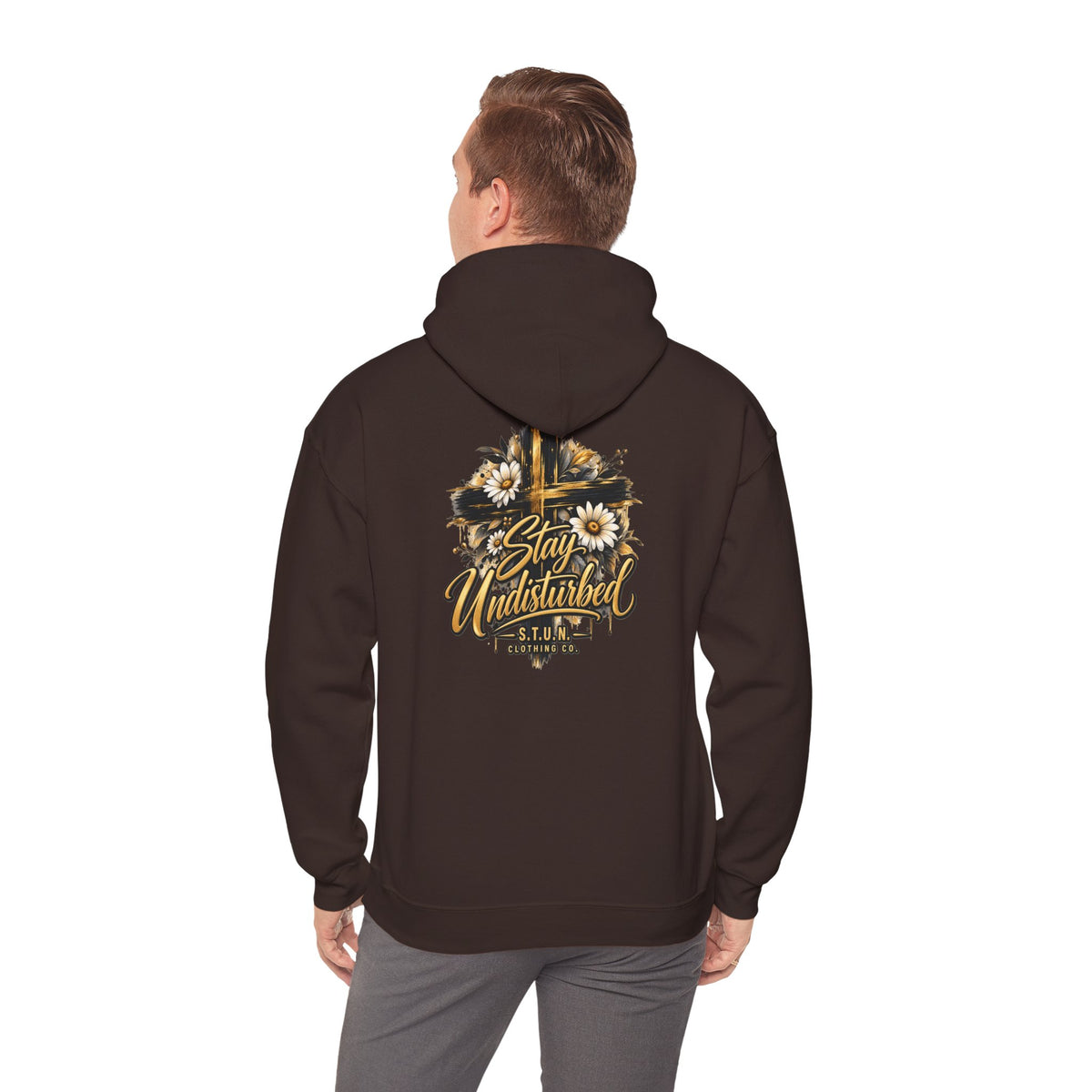 Cross "Stay Undisturbed"Hoodie, Unisex
