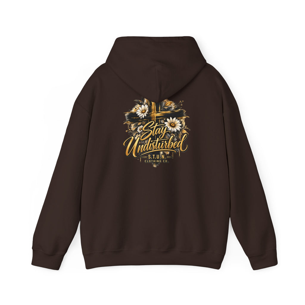 Cross "Stay Undisturbed"Hoodie, Unisex