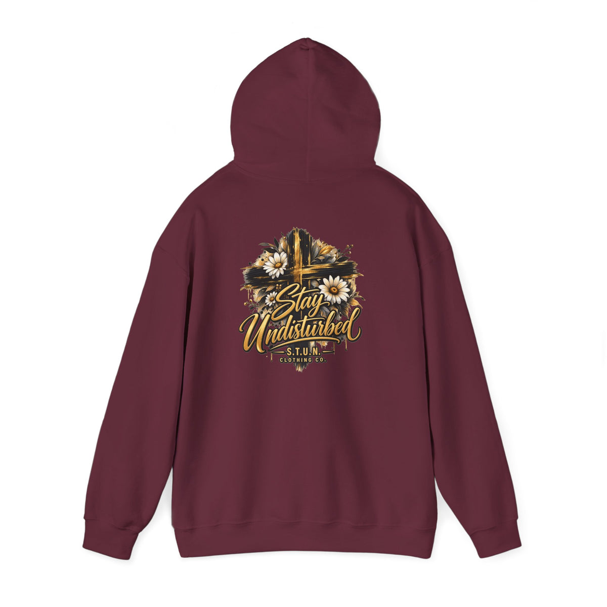 Cross "Stay Undisturbed"Hoodie, Unisex