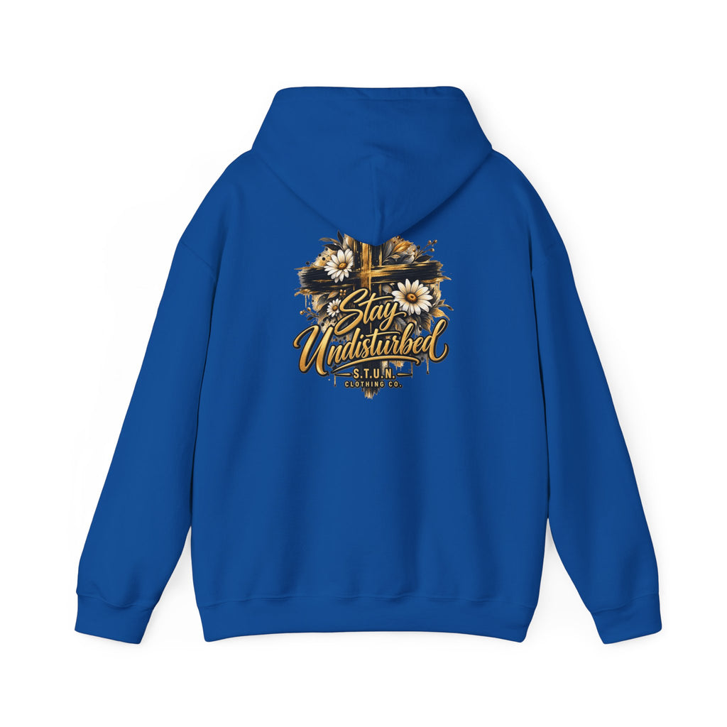 Cross "Stay Undisturbed"Hoodie, Unisex