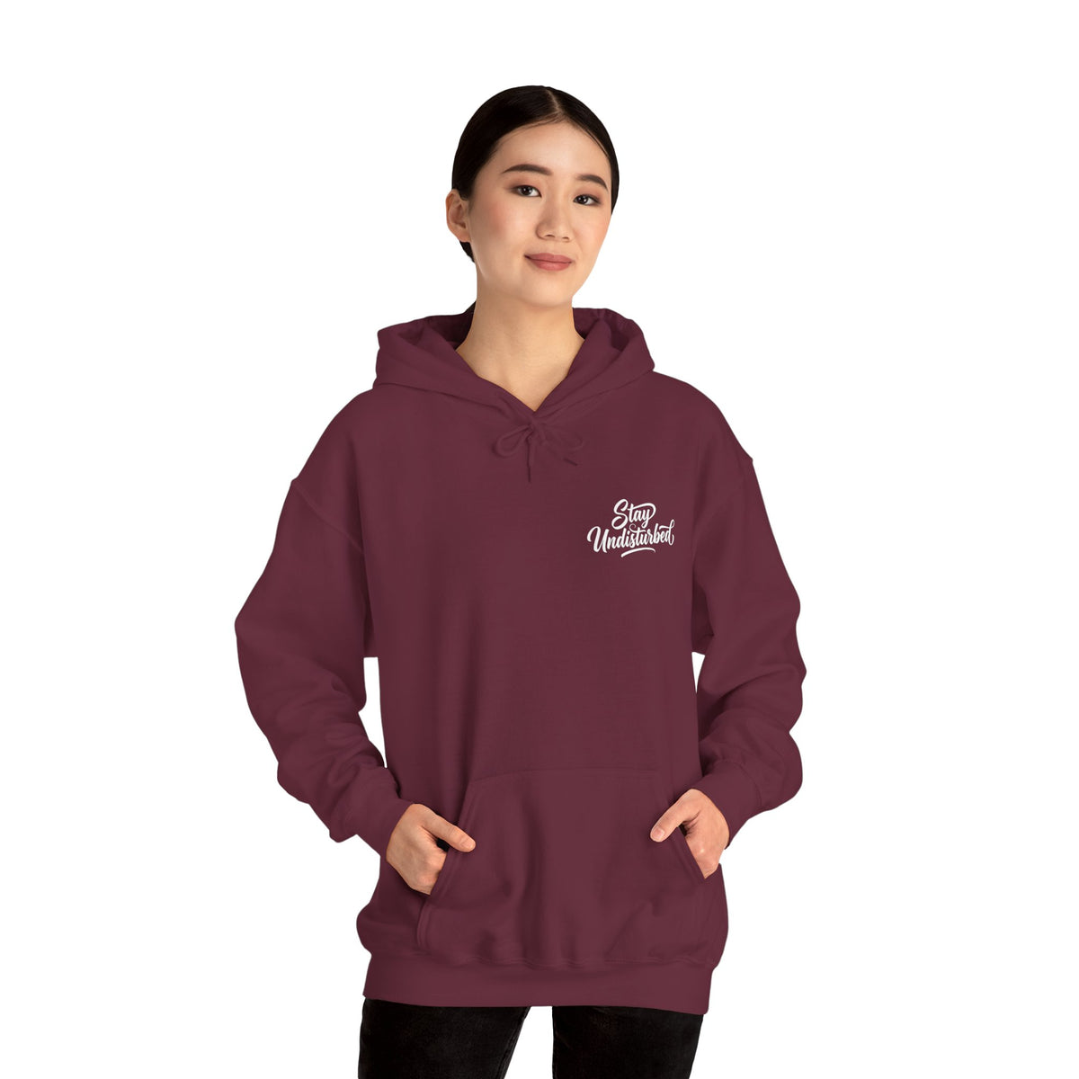 Cross "Stay Undisturbed"Hoodie, Unisex
