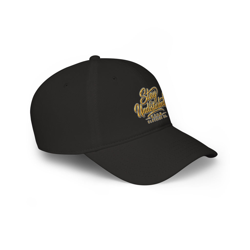 Casquette de baseball à profil bas — Casquette brodée avec logo « Stay Undisturbed »