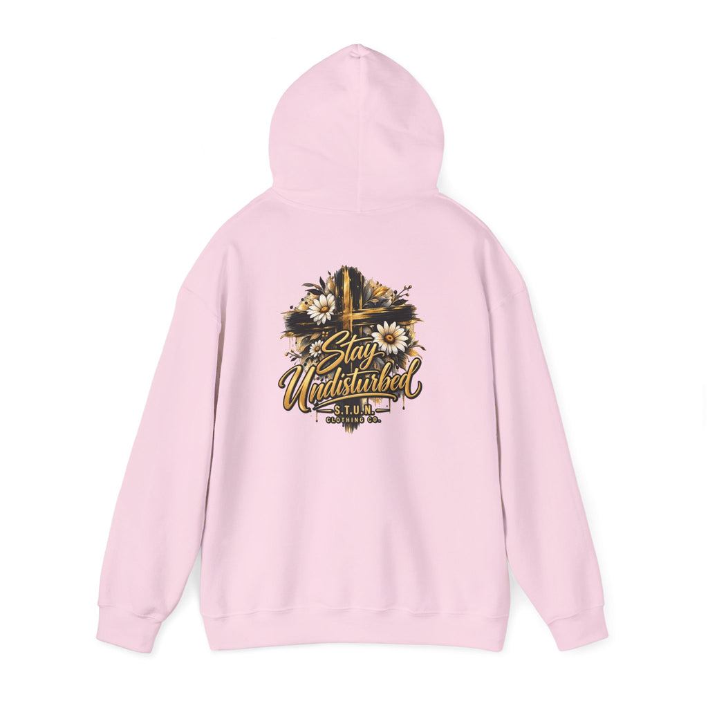 Cross "Stay Undisturbed"Hoodie, Unisex