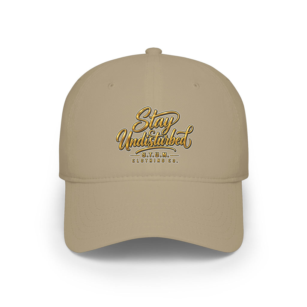 Casquette de baseball à profil bas — Casquette brodée avec logo « Stay Undisturbed »
