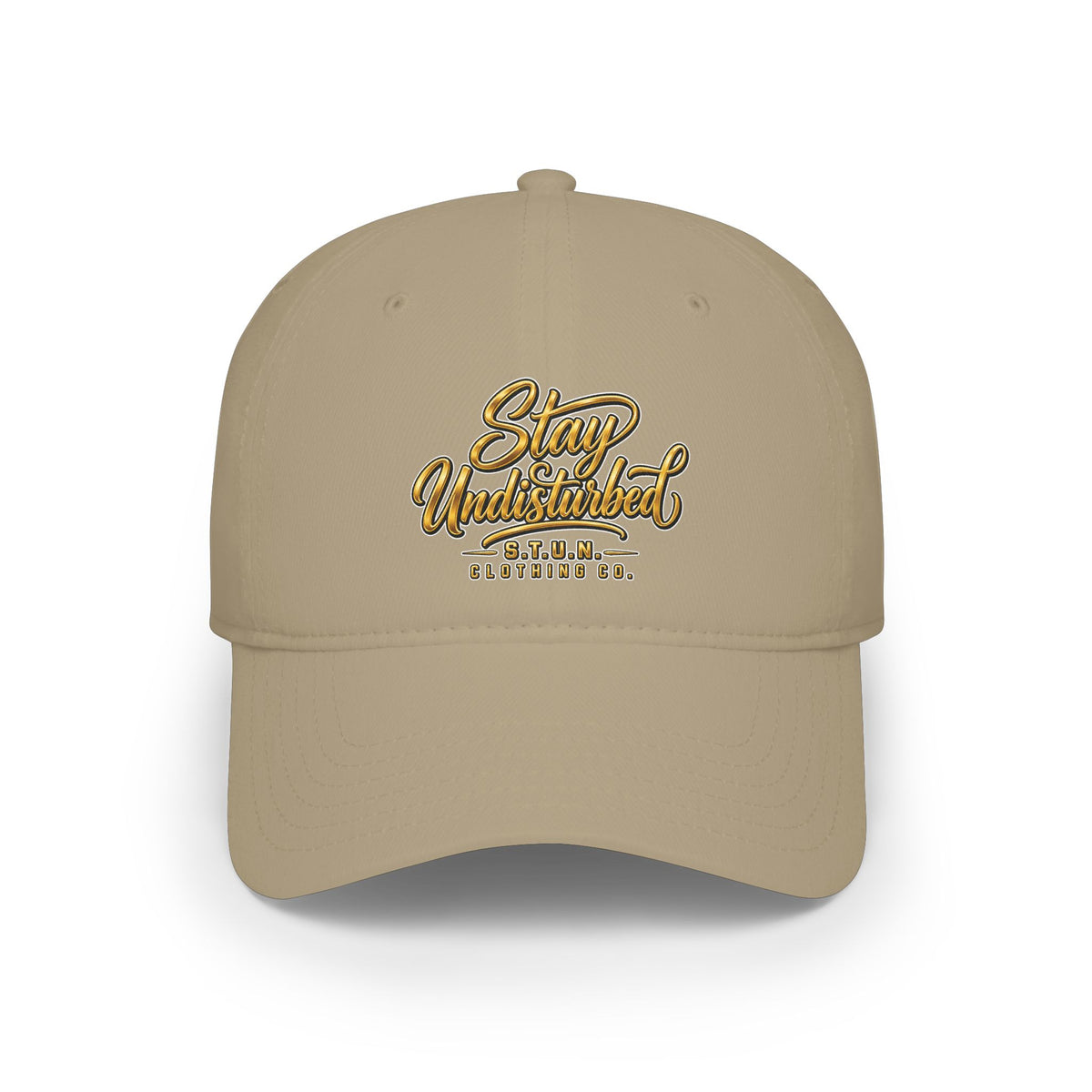 Casquette de baseball à profil bas — Casquette brodée avec logo « Stay Undisturbed »