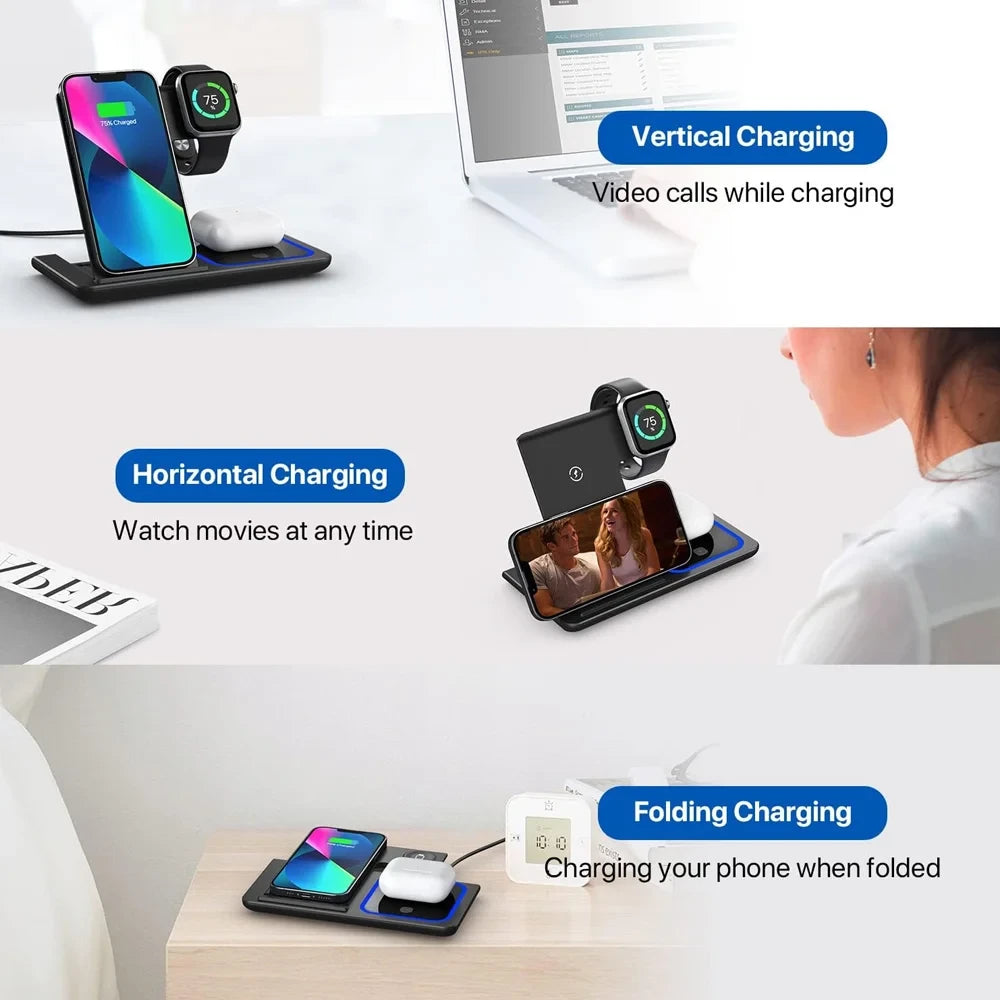 Foldable Wireless Charging Station