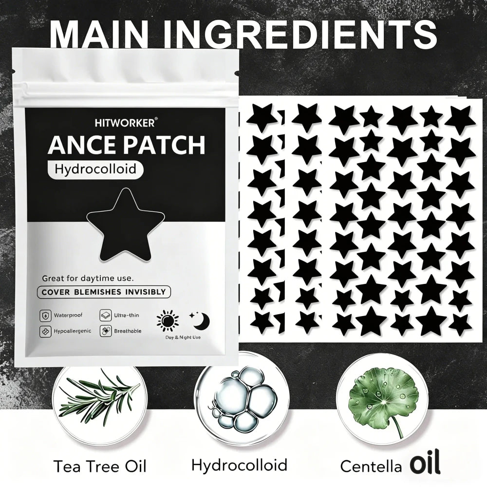 Star Shaped Hydrocolloid Pimple Patches