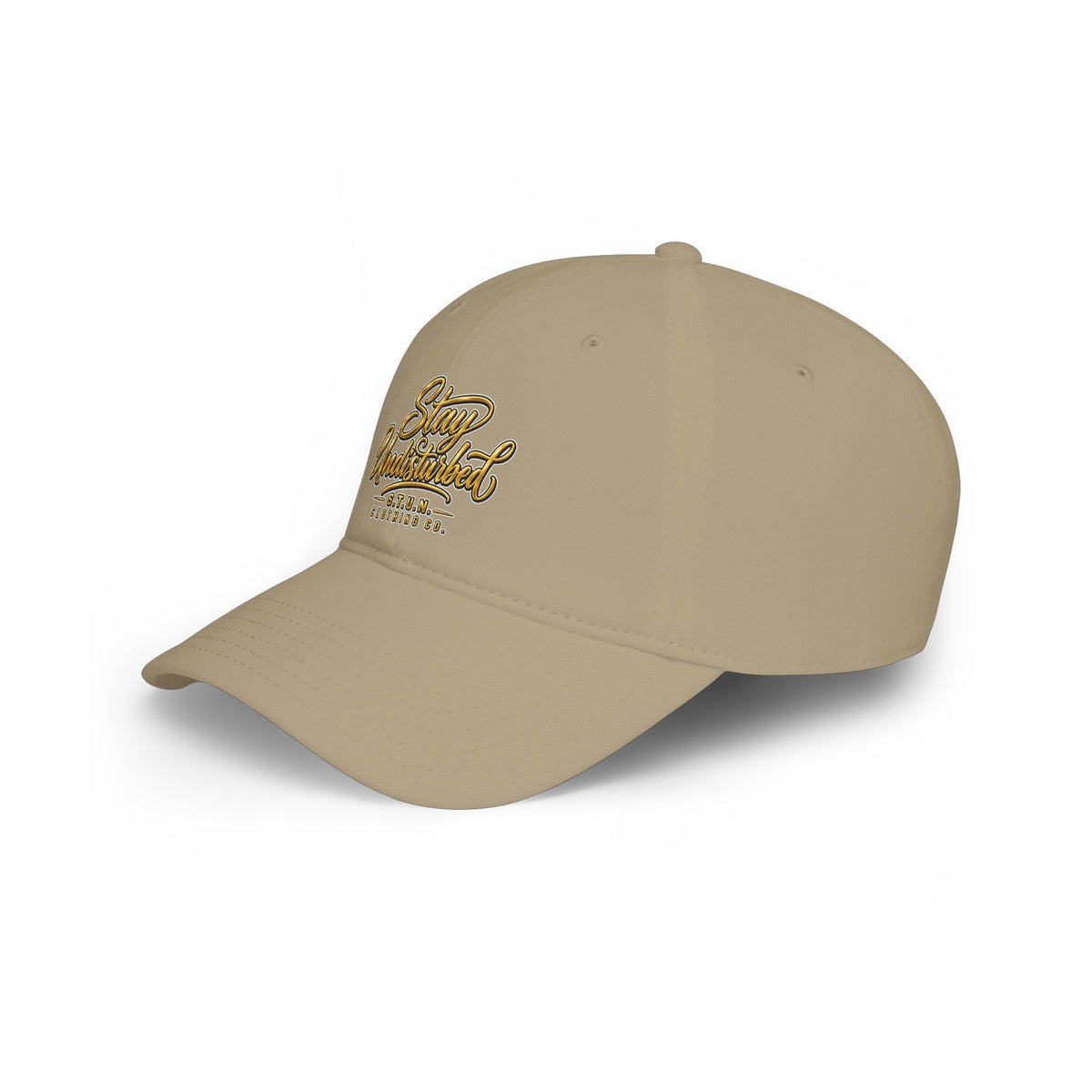 Casquette de baseball à profil bas — Casquette brodée avec logo « Stay Undisturbed »