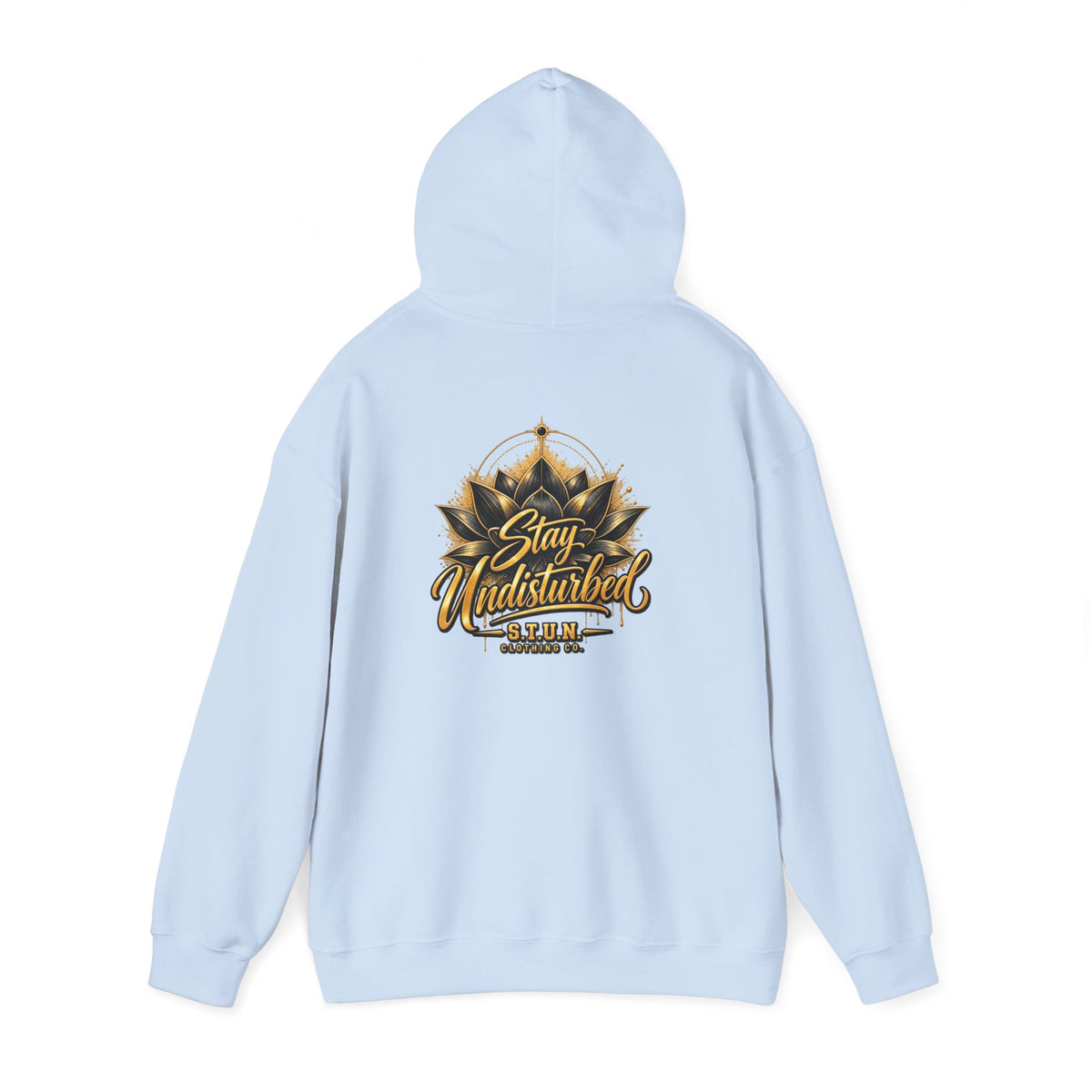 Lotus "Stay Undisturbed"Hoodie, Unisex —  Relaxed-Fit Pullover