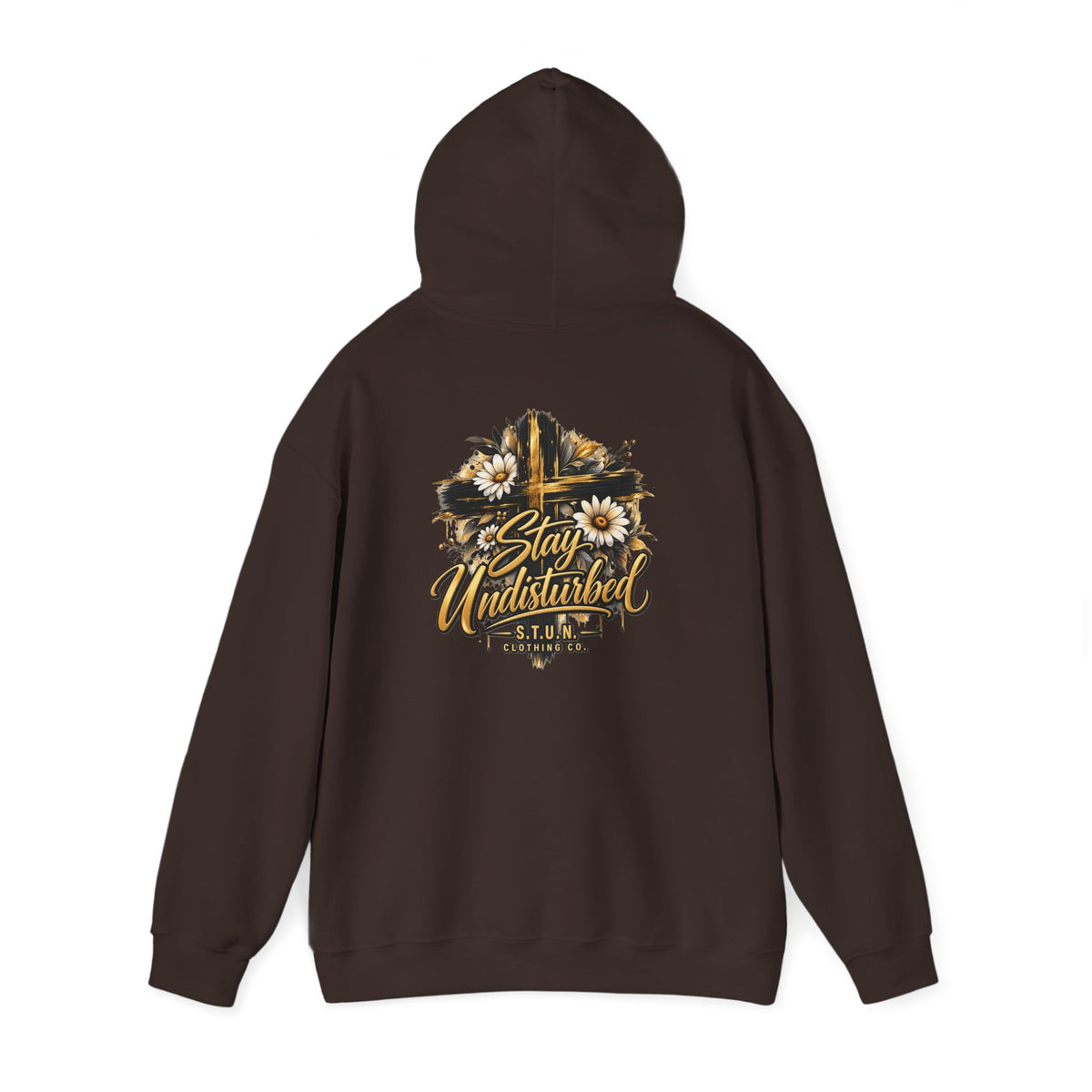 Cross "Stay Undisturbed"Hoodie, Unisex