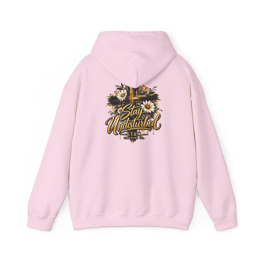 Cross "Stay Undisturbed"Hoodie, Unisex