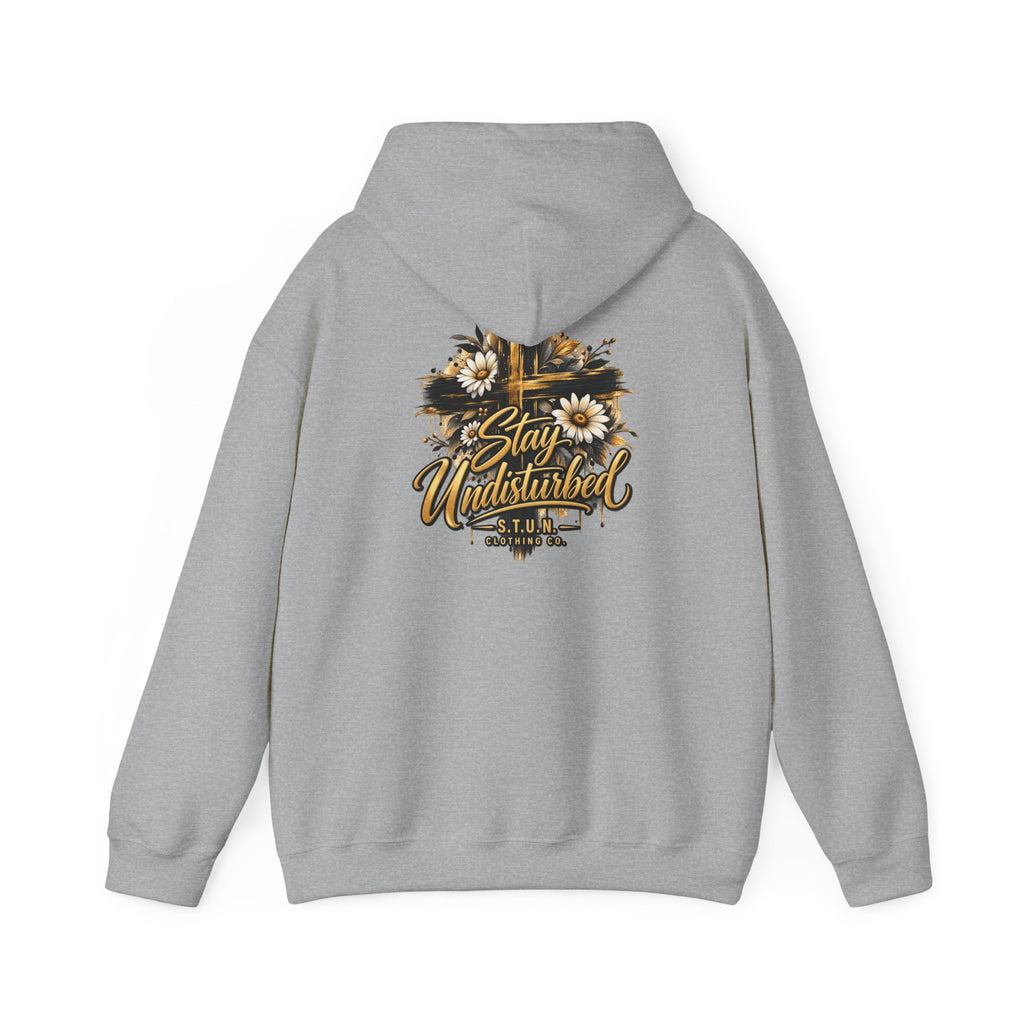 Cross "Stay Undisturbed"Hoodie, Unisex