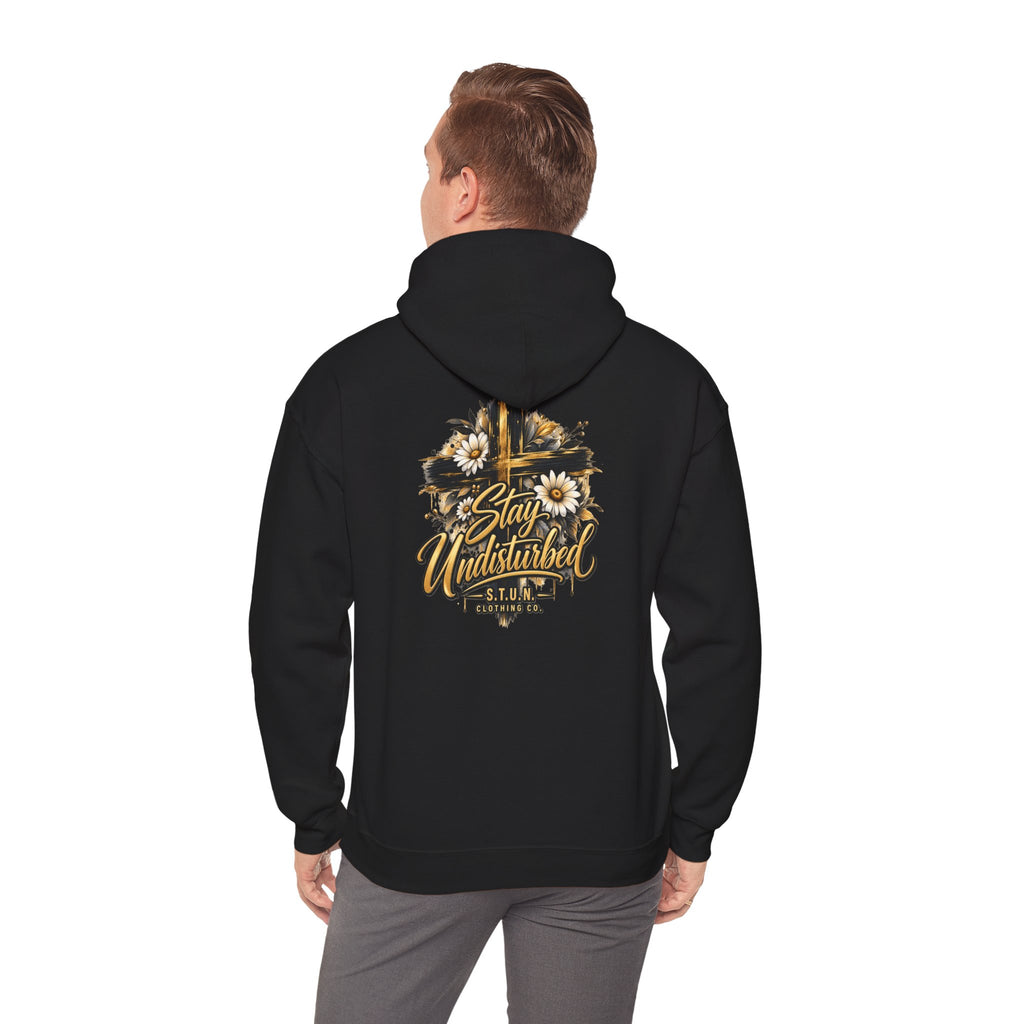 Cross "Stay Undisturbed"Hoodie, Unisex
