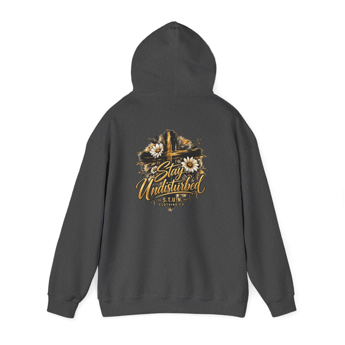 Cross "Stay Undisturbed"Hoodie, Unisex