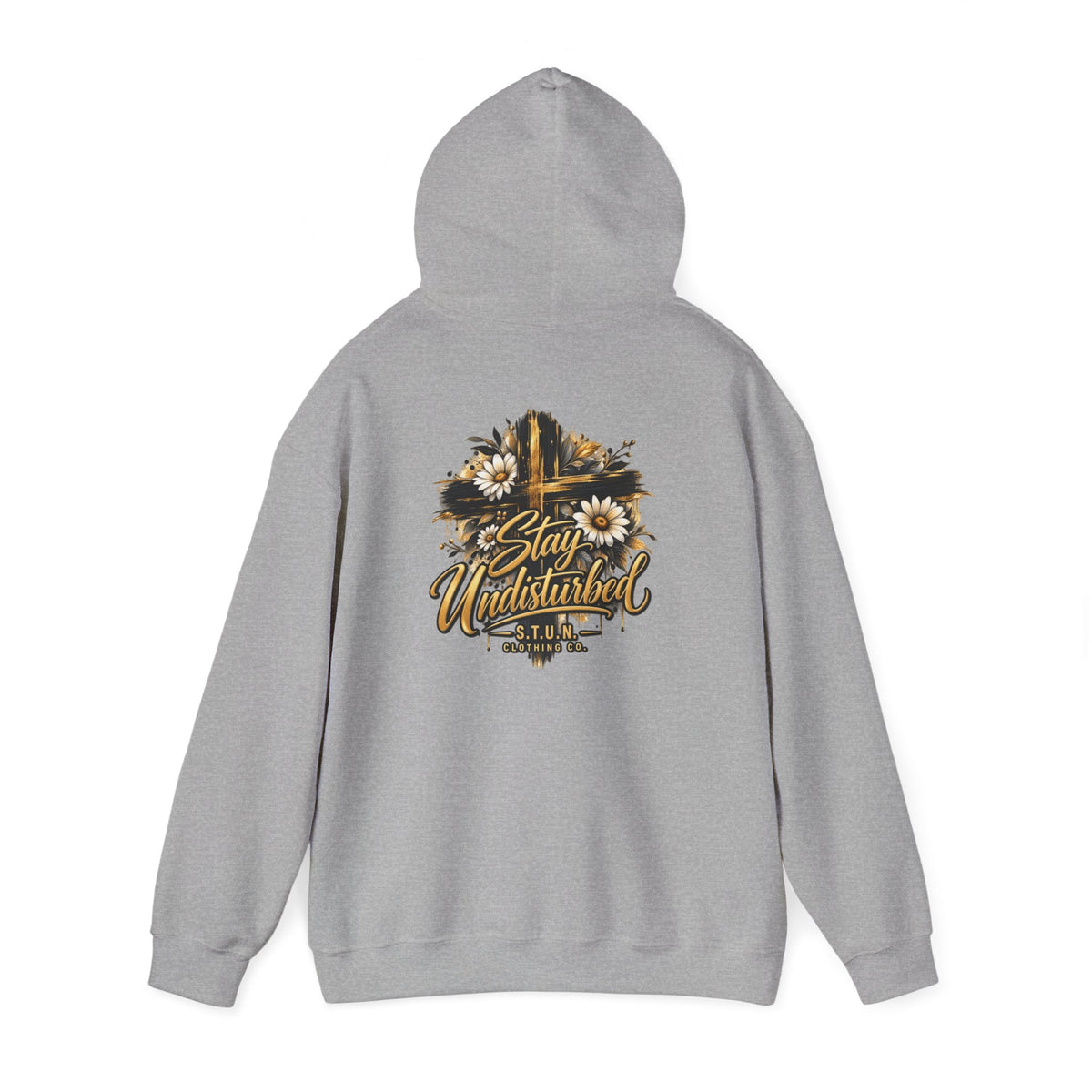 Cross "Stay Undisturbed"Hoodie, Unisex
