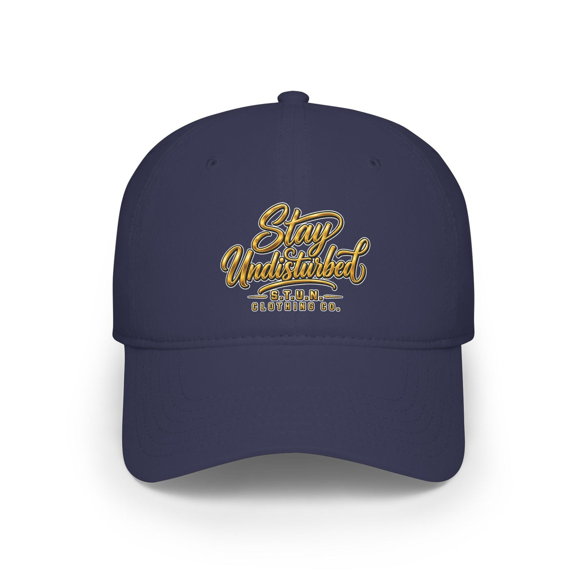 Casquette de baseball à profil bas — Casquette brodée avec logo « Stay Undisturbed »