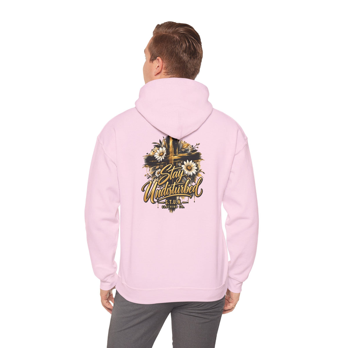 Cross "Stay Undisturbed"Hoodie, Unisex