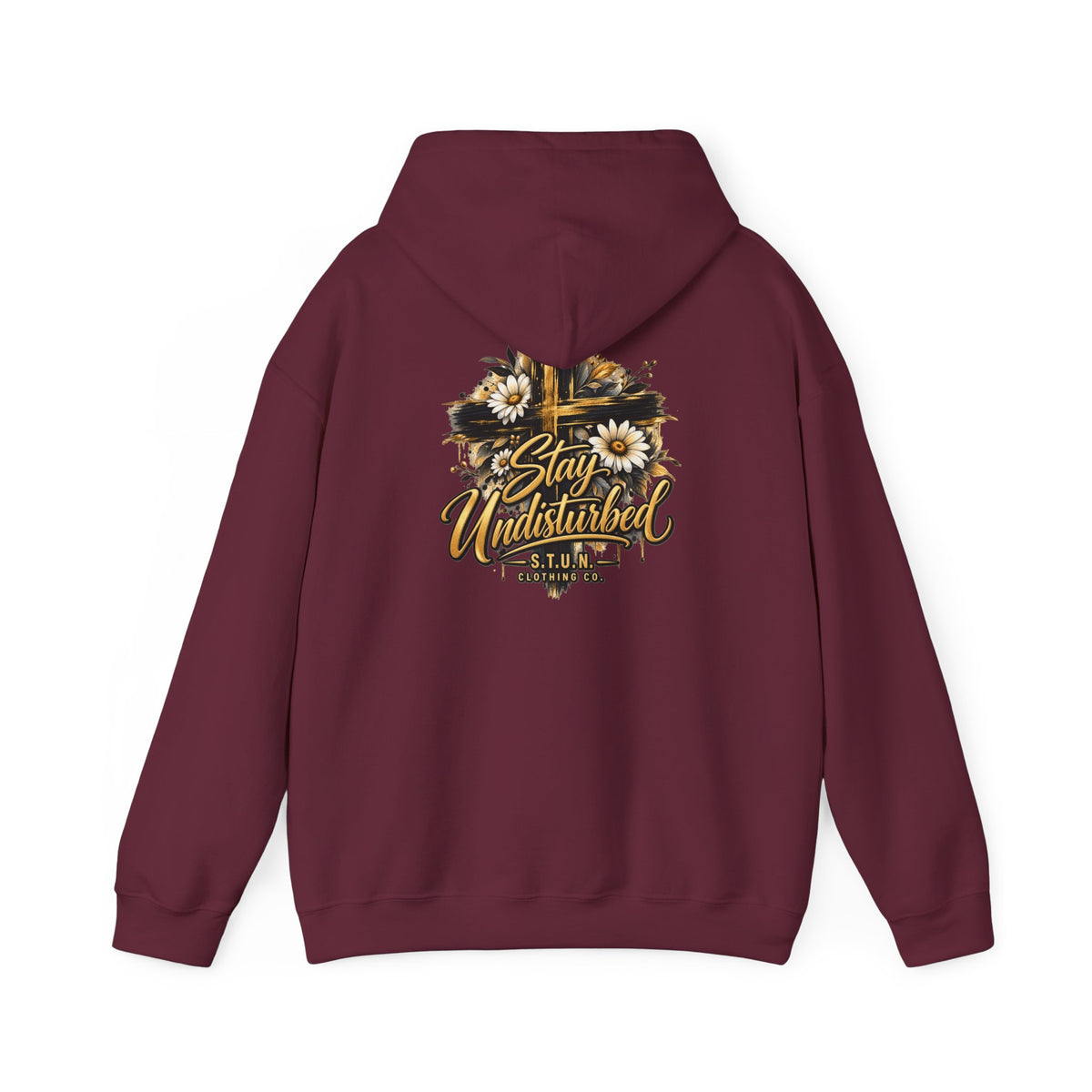 Cross "Stay Undisturbed"Hoodie, Unisex