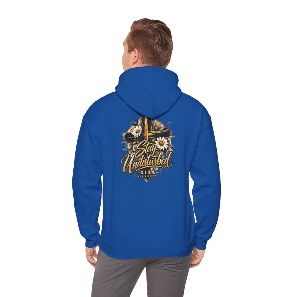 Cross "Stay Undisturbed"Hoodie, Unisex