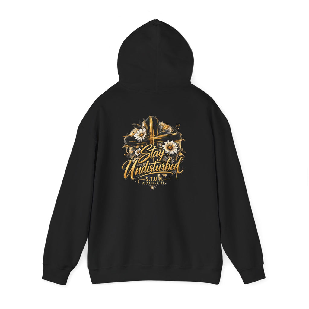 Cross "Stay Undisturbed"Hoodie, Unisex